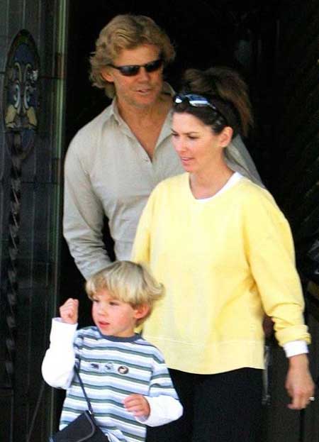 Eja Lange with father Mutt Lange and mother Shania Twain