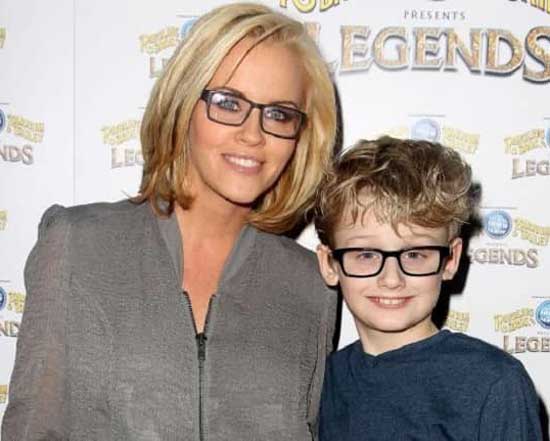 Evan Joseph Asher with mother Jenny McCarthy