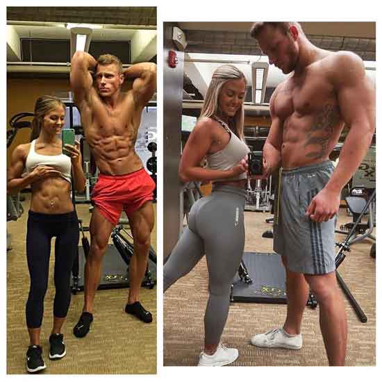 Ashleigh Jordan and Brett Schneggenburger workout together