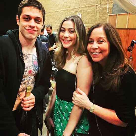 Casey Davidson with mother Amy Waters Davidson and brother Pete Davidson