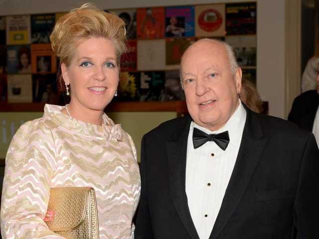 Elizabeth Tilson with husband Roger Ailes