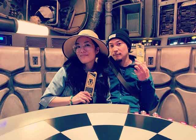 Justin Hakuta with his wife Ali Wong