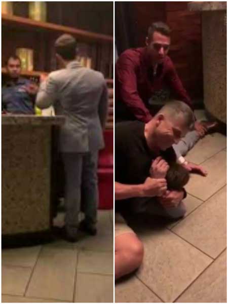 Moments from Joel Michael Singer restaurant fight