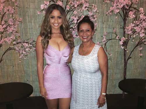 Chanelle Punton with her mom
