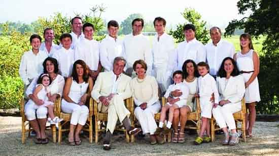 Jacqueline Pelosi with her family