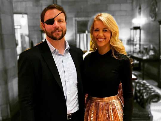 Tara Blake with her husband Dan Crenshaw