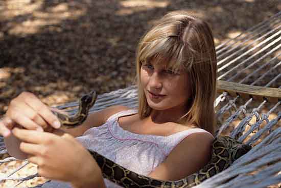 Zuleika Bronson is fond of snakes