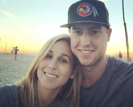 Carli Miles with late husband Tyler Skaggs