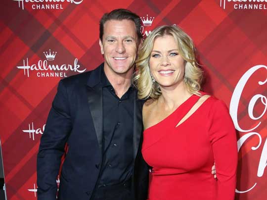 David Sanov with his wife Alison Sweeney