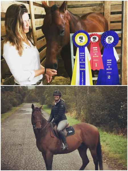 Linzey Rozon as an equestrian