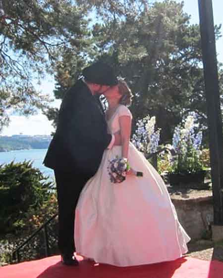 Markus Persson and Elin Zetterstrand marriage photo