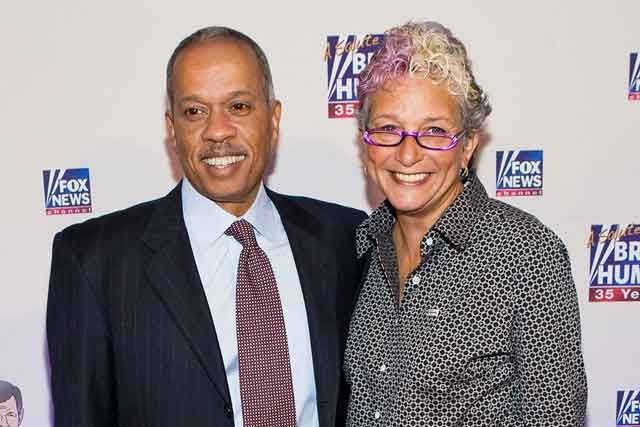 Susan Delise with her husband Juan Williams