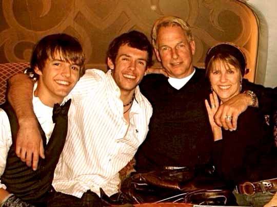 Ty Christian Harmon with his parents and brother