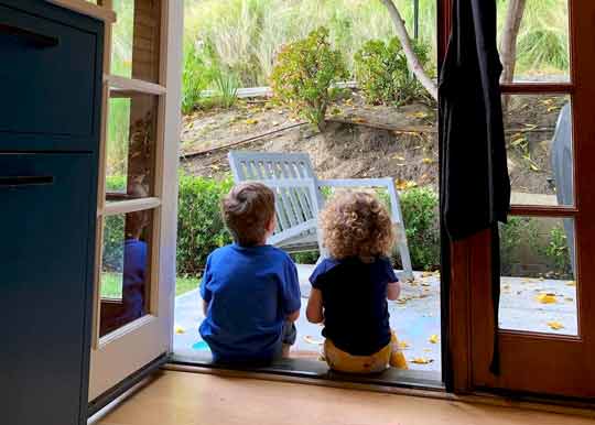 Hallie Gnatovich and Josh Gates Children