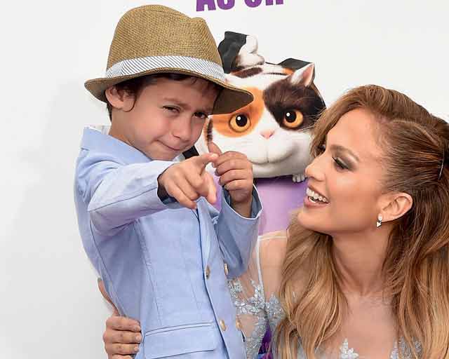 Maximilian David Muniz with his mother Jennifer Lopez