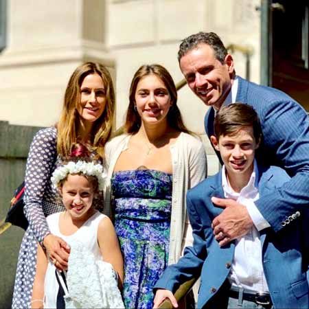 Carolina Regina Cuomo with her parents and siblings