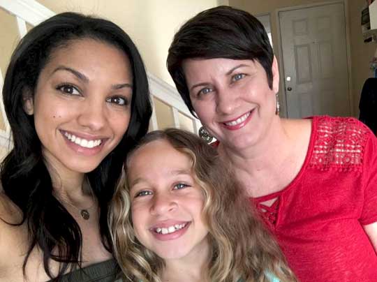 Connie Kline with her daughters