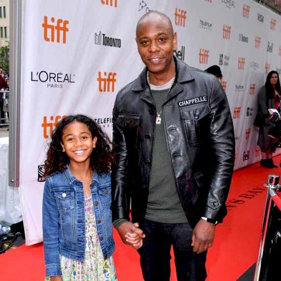 Sonal Chappelle with her father Dave Chappelle