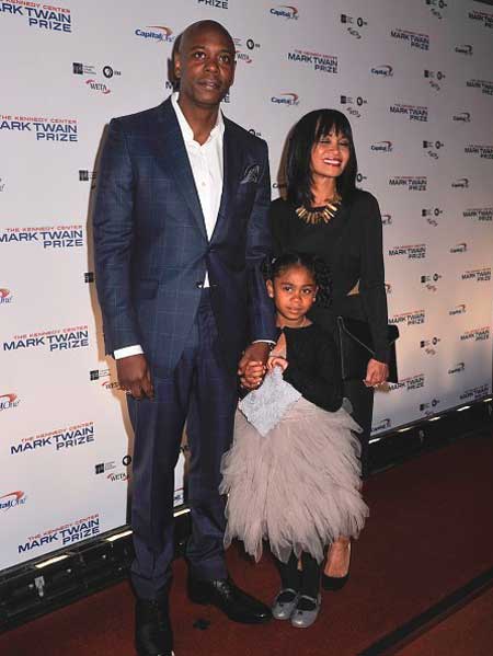 Sonal Chappelle with her parents at The John F. Kennedy Center
