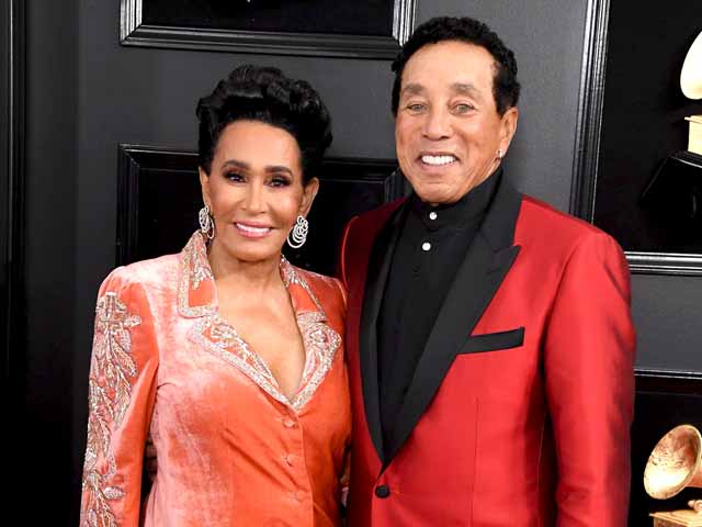 Frances Glandney with her husband Smokey Robinson