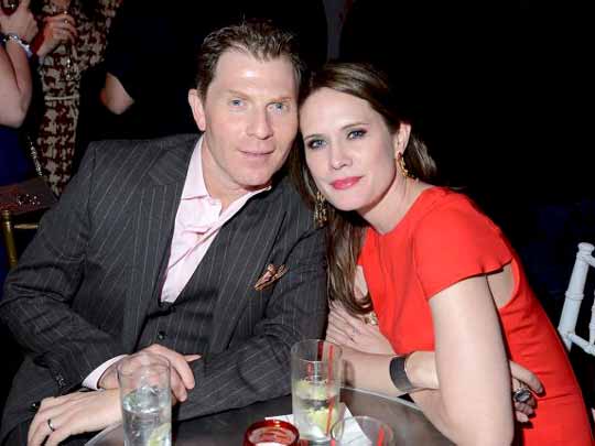 Kate Connelly with her ex-husband Bobby Flay