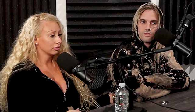 Jenna Shea with her ex-boyfriend Aaron Carter