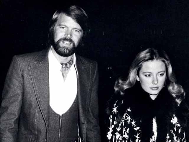 Sarah Barg with her ex-husband Glen Campbell