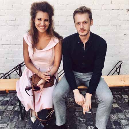 Alexandra Horvath with her boyfriend Krisztian Koller