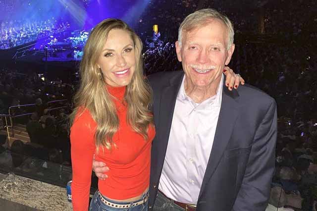 Robert Luke Yunaska with his daughter Lara Trump