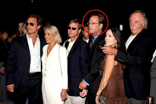 Pat McConaughey with his parents and siblings