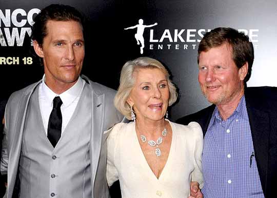 Pat McConaughey's mother along with his brothers